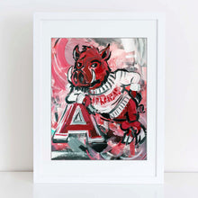 Load image into Gallery viewer, Arkansas Razorbacks &quot;Vintage Big Red&quot; Tusk | Archival-Quality Art Print
