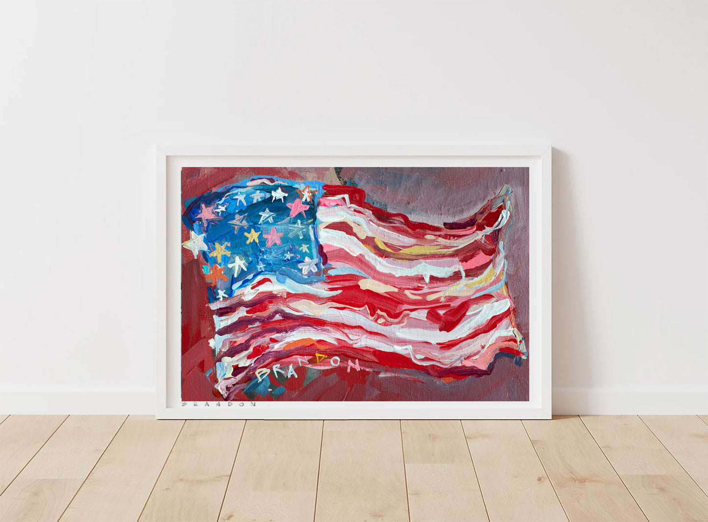 American Flag "Election Day" by Brandon Thomas | Archival-Quality Giclee Art Print