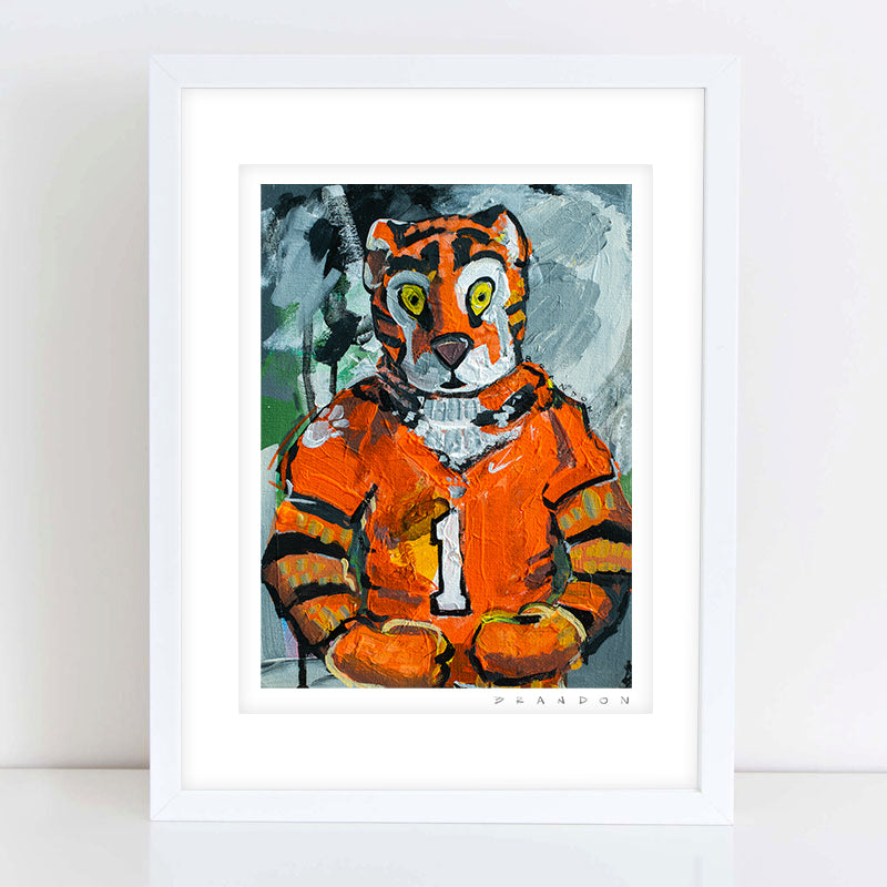 Clemson Tigers "The Tiger Mascot" | Archival-Quality Championship Wall Art Print