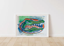Load image into Gallery viewer, Florida Gators &quot;Fighting Gator&quot; | Archival-Quality Print

