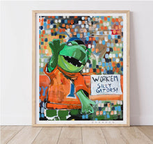 Load image into Gallery viewer, Florida Gators &quot;Work&#39;em Silly Gators&quot; | Archival-Quality Art Print by Brandon Thomas
