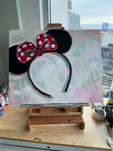 Load image into Gallery viewer, MINNIE Mouse Ears with Polka Dot Bow | Archival-Grade Art Print | Castle, Movie Poster, Nursery Decor, Kids Room Decor, Gifts for Her
