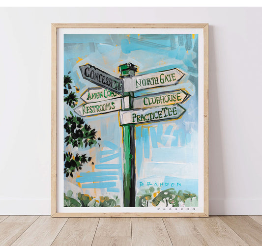 Patron Signpost from the Masters | Archival-Grade Art Print by Brandon Thomas