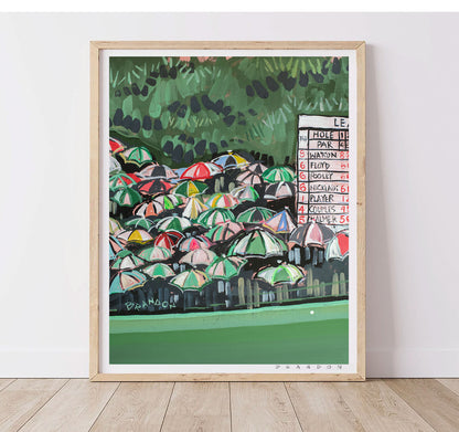 Augusta National "Rainy Fairway" from the Masters | Archival-Grade Art Print by Brandon Thomas