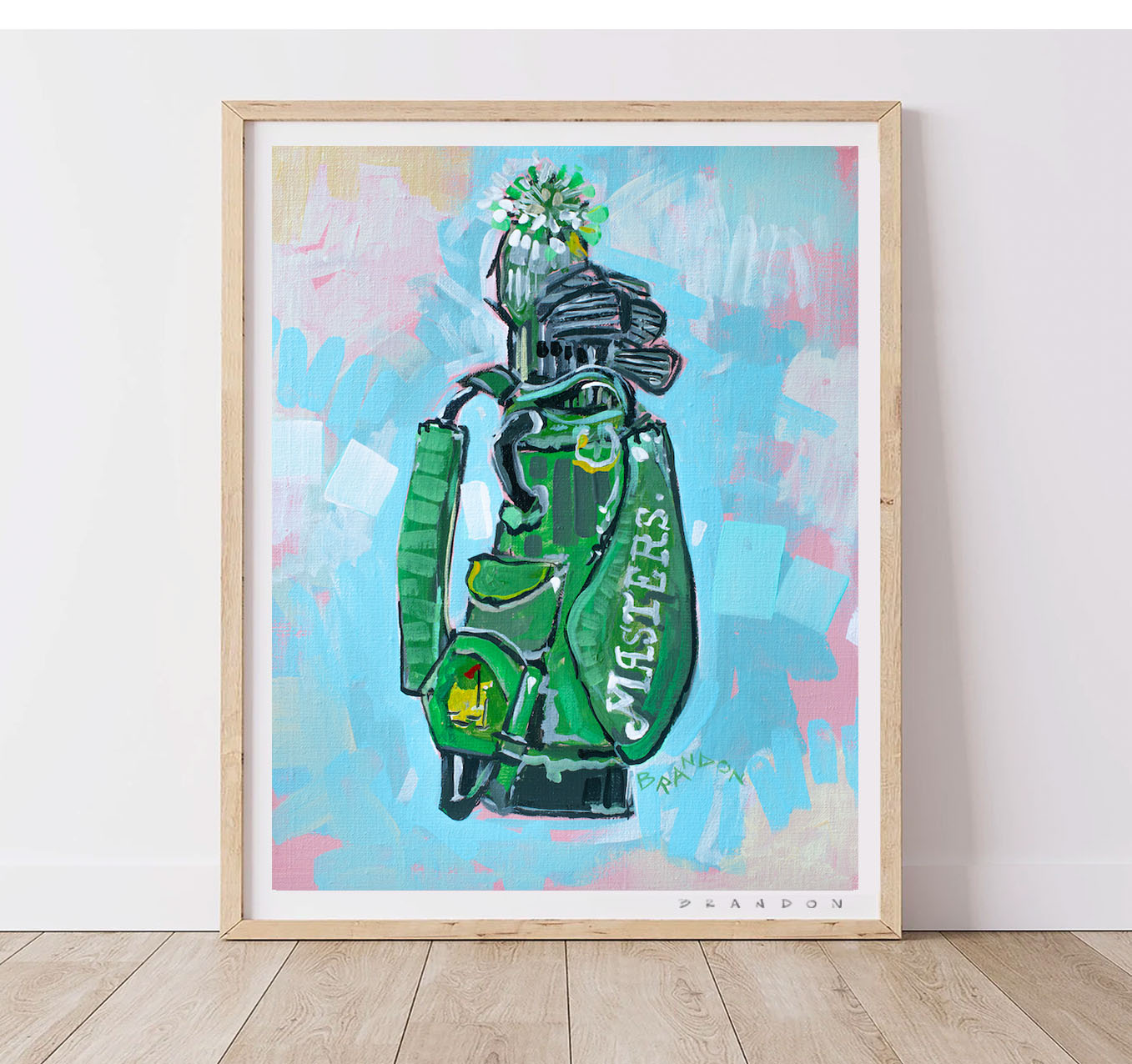 Vintage Golf Bag from the Masters | Archival-Grade Art Print by Brandon Thomas