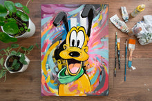 Load image into Gallery viewer, Disney&#39;s &quot;Pluto&quot; Original Painting | Framed 12x16 Premium Canvas Panel
