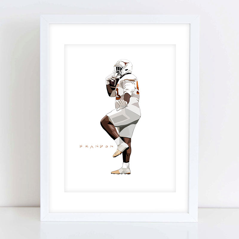 Texas Longhorns "The Last Champion" T'Vondre Sweat Big XII Championship | Archival-Grade Art Print