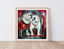 Load image into Gallery viewer, Georgia Bulldogs &quot;Uga in the House&quot; by Brandon Thomas | Officially Licensed Archival-Quality University of Georgia Art Print
