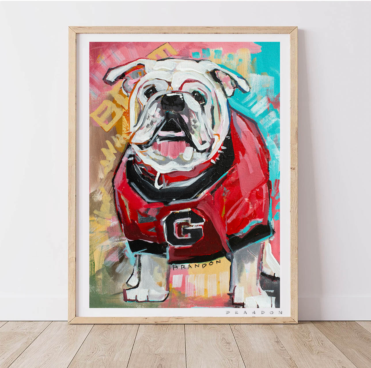 Here Comes the Boom - UGA Georgia Bulldogs art print officially licensed