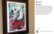Load image into Gallery viewer, Georgia Bulldogs &quot;Uga in the House&quot; by Brandon Thomas | Officially Licensed Archival-Quality University of Georgia Art Print
