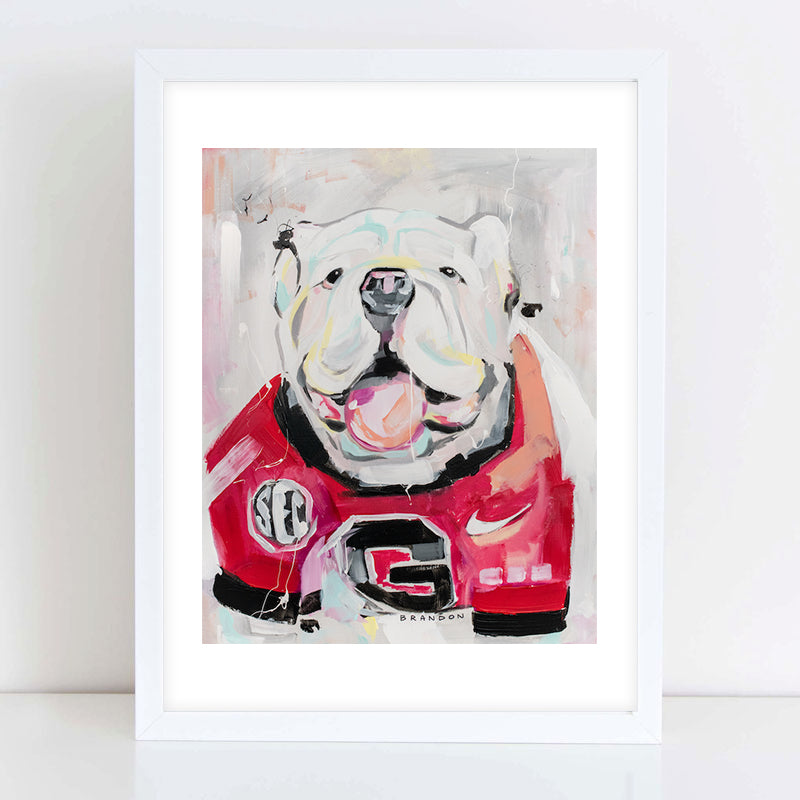 Georgia Bulldogs "Here Comes the Boom!" UGA XI | Officially-Licensed Archival-Quality UGA Painting Print
