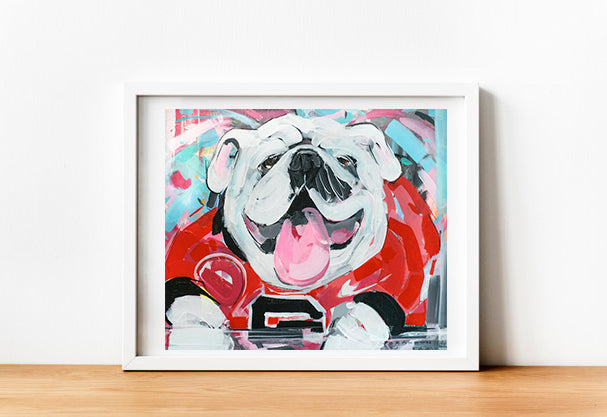 University of Georgia Uga in the House Painting Print