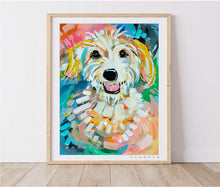 Load image into Gallery viewer, Scruffy White Terrier Dog Painting D230 | Archival Quality Art Print
