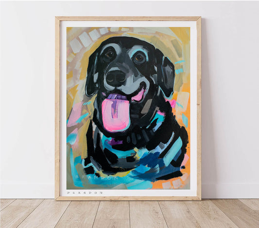 Golden Retriever Tan Burst | Archival-Quality Print