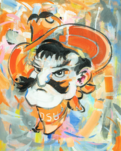 Load image into Gallery viewer, Oklahoma State University &quot;Vintage Pistol Pete | Original Painting on 16x20 Fredrix Canvas Panel

