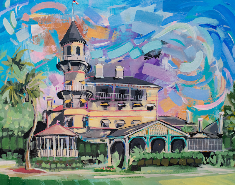 Jekyll Island Club | Original Painting on 16x20 Premium Canvas Panel