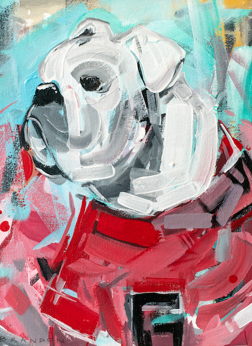 Georgia's Uga One | Original Painting on 12x16 Gallery Wrapped Canvas