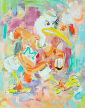 Load image into Gallery viewer, Miami Hurricanes &quot;Vintage Sebastian&quot; | Original Painting on 16x20 Fredrix Canvas Panel
