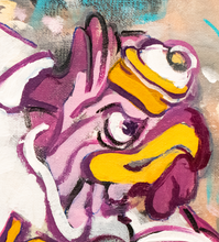 Load image into Gallery viewer, Virginia Tech University Hokies &quot;Vintage Hokie Bird&quot; | Original Painting on 12x16 Fredrix Canvas Panel
