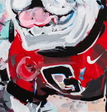 Load image into Gallery viewer, Georgia Bulldogs &quot;UGA X Que&quot; | 18x24 Original Painting onGallery Wrapped Canvas
