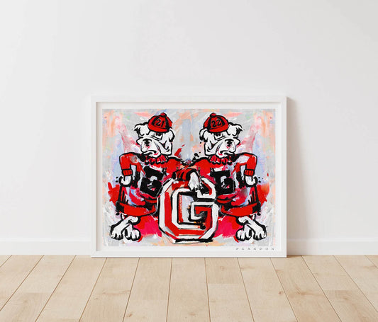 Georgia Bulldogs "Back to Back" UGA Championship Celebration | Archival-Quality Print