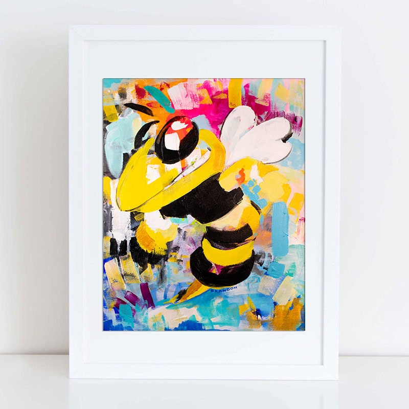 Georgia Tech Yellow Jackets "Classic Buzz" by Brandon Thomas | Archival-Quality Print | GT001