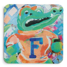 Load image into Gallery viewer, Florida Gators Fighting Gator Water-Resistant Coaster
