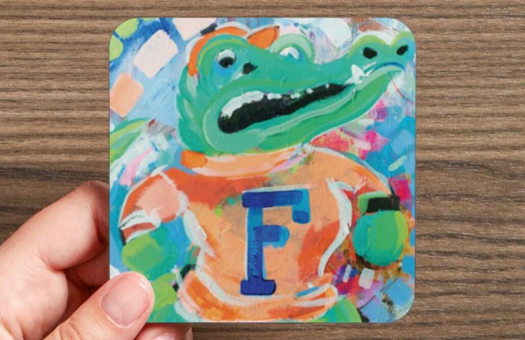 Florida Gators Fighting Gator Water-Resistant Coaster