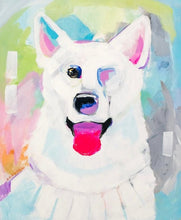 Load image into Gallery viewer, White Husky Painting Print
