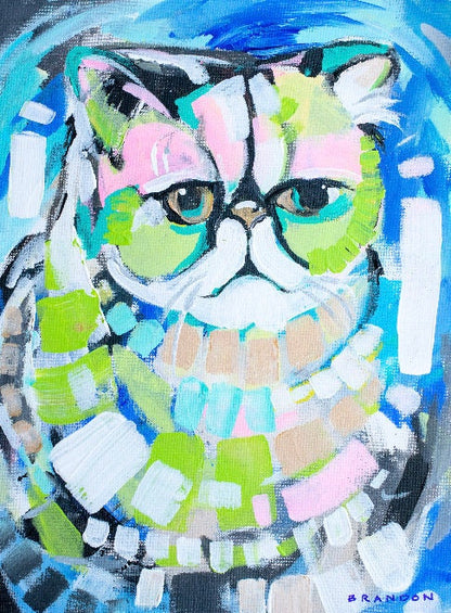 Himalayan Cat Painting Print
