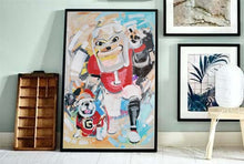 Load image into Gallery viewer, Georgia Bulldogs &quot;Hairy Dawg &amp; Uga&quot; | Officially Licensed Archival Painting Print
