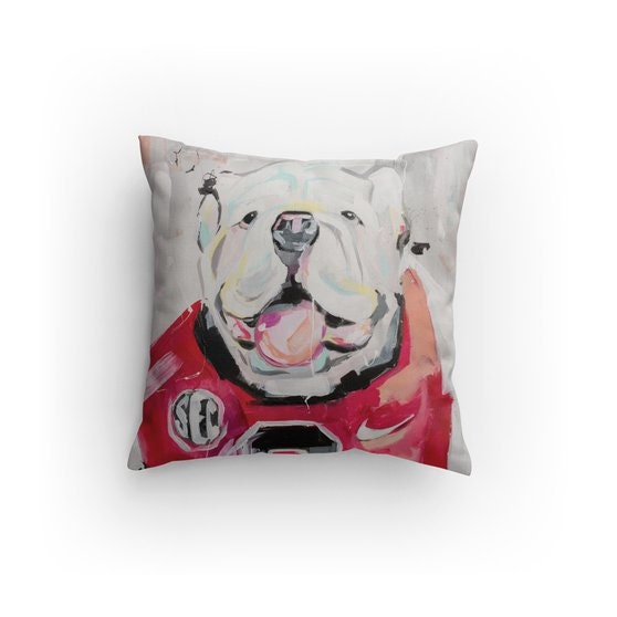 University of Georgia UGA Painting 18x18 Pillow