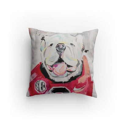 University of Georgia UGA Painting 18x18 Pillow