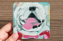 Load image into Gallery viewer, Chunky UGA University of Georgia Water-Resistant Glazed Coasters
