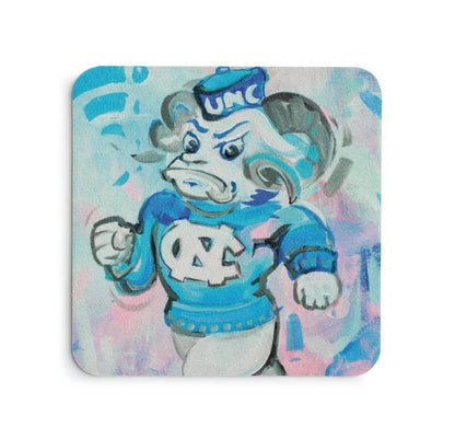 UNC University of North Carolina Ramses Georgia Glazed Coasters