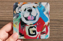 Load image into Gallery viewer, Little UGA University of Georgia Water-Resistant Glazed Coasters
