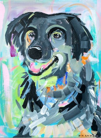 Lab Mix Painting Print