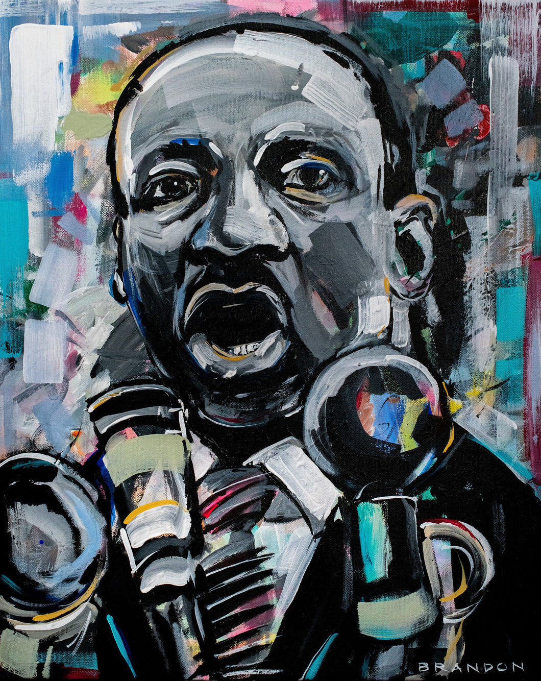 Dr. Martin Luther King Jr. MLK The “City Too Busy To Hate” - Painting Print