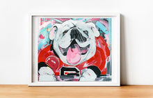 Load image into Gallery viewer, UGA University of Georgia Mascot Painting Print - C038
