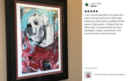 Georgia Bulldogs "Bright & Airy Uga" | Officially-Licensed Archival-Quality UGA Painting Print