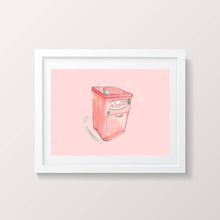 Load image into Gallery viewer, Coca-Cola Vintage Ice Cooler Painting Print (Pink)

