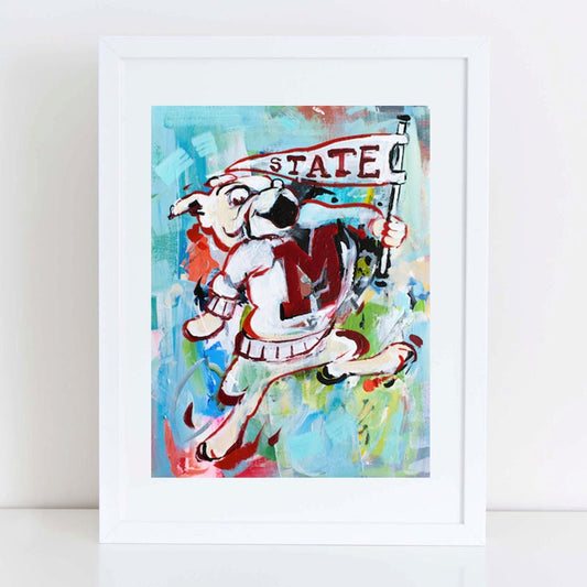 Mississippi State Bulldogs "Vintage Bully" | Archival-Quality Print