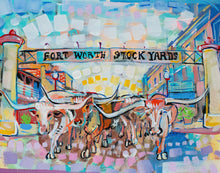 Load image into Gallery viewer, Fort Worth Stockyards Painting Print
