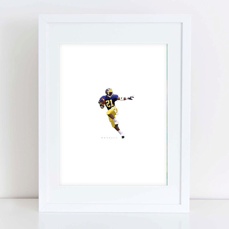 Michigan Wolverines Desmond Howard Heisman Pose Print