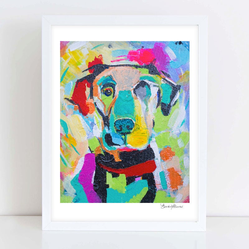 Black Lab OR Yellow Lab OR Weimaraner D003 | Archival-Quality Painting Print