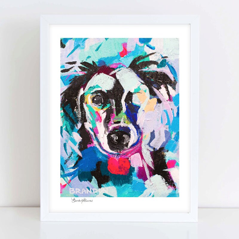 Mosaic Black Lab Labrador Retriever D004 | Archival-Quality  Print