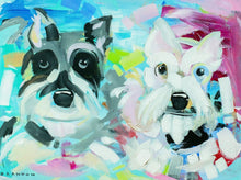Load image into Gallery viewer, Schnauzer or Westie Painting Print
