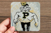 Load image into Gallery viewer, Purdue University Boilermakers Water-Resistant Glazed Coasters
