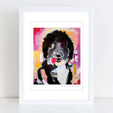 Load image into Gallery viewer, Sheepdog Painting Print - D048

