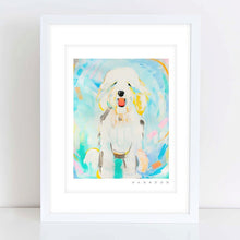 Load image into Gallery viewer, Snowball Doodle or Sheepadoodle or Golden doodle D042 | Archival-Quality Print
